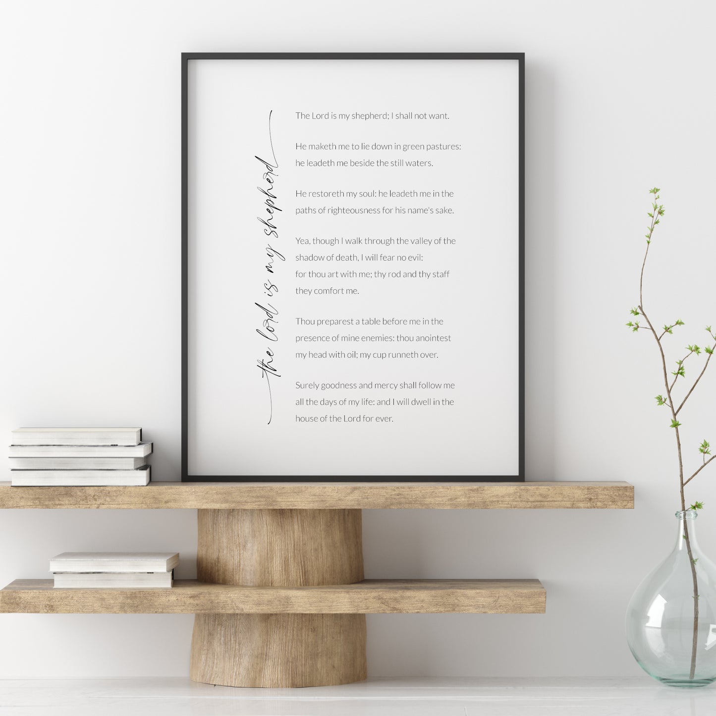 The Lord Is My Shepherd, Psalm 23 Print