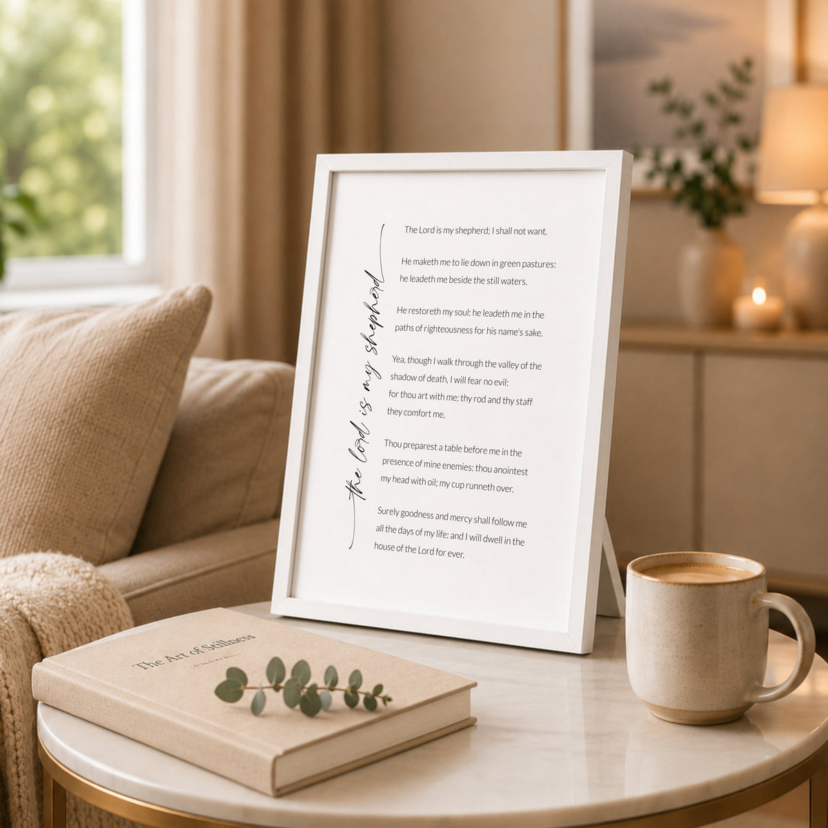 The Lord Is My Shepherd, Psalm 23 Print