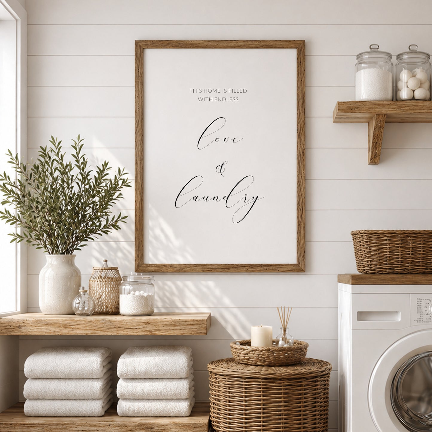 This Home Is Filled With Endless Love & Laundry Print