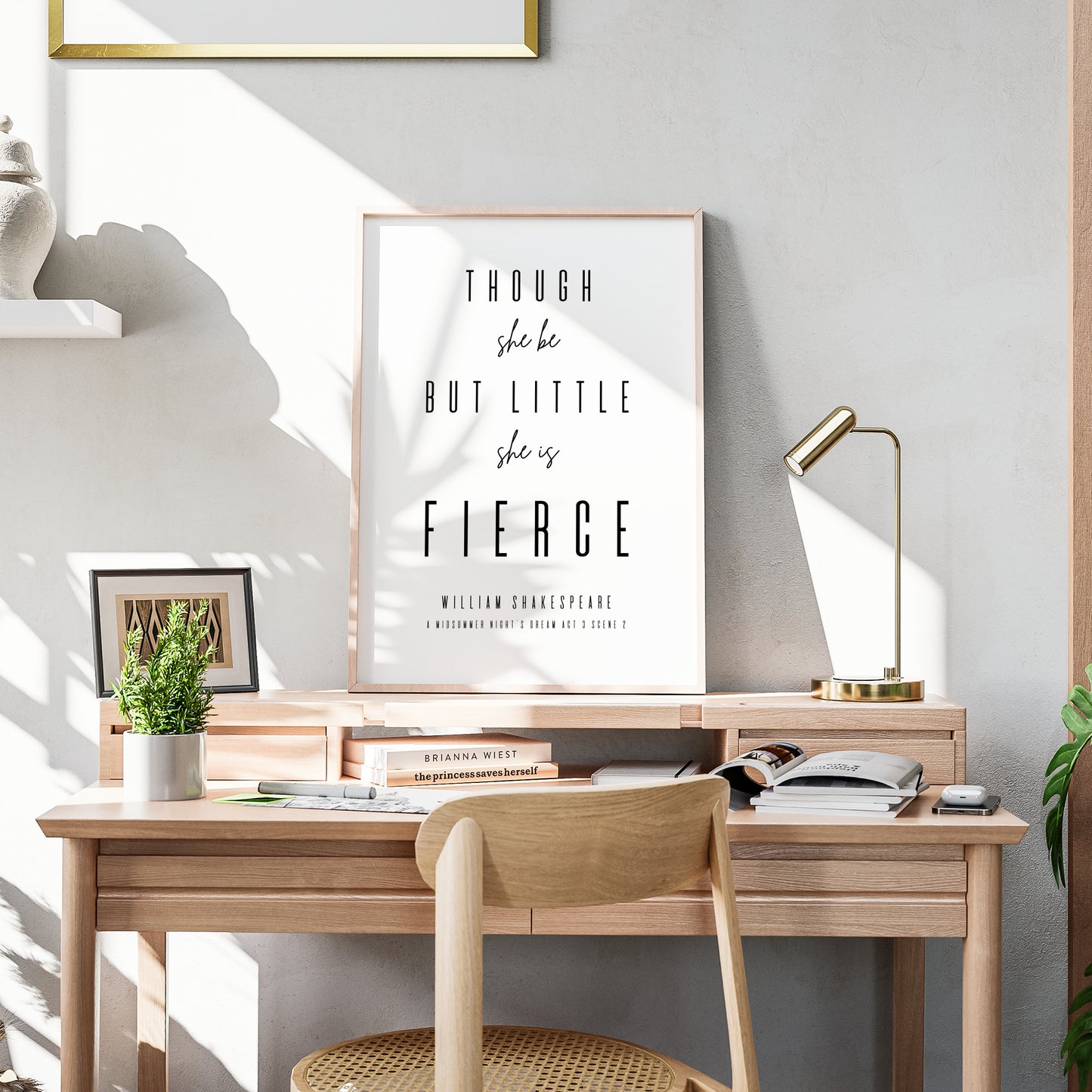 Though She Be But Little She Is Fierce from A Midsummer Night's Dream Print