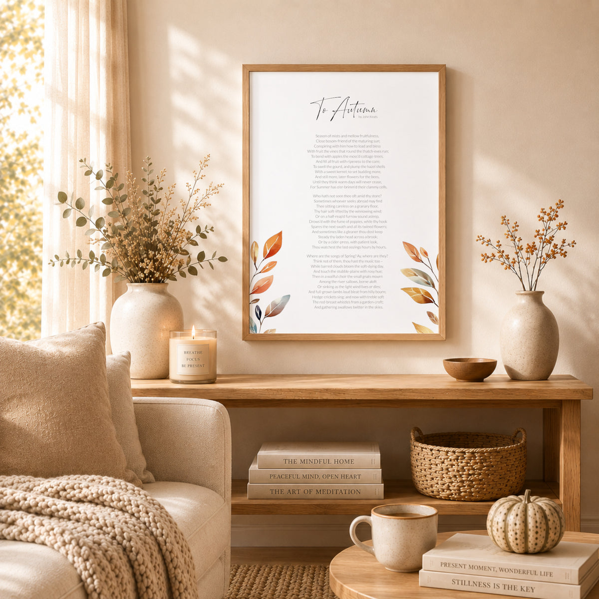 To Autumn by John Keats Print