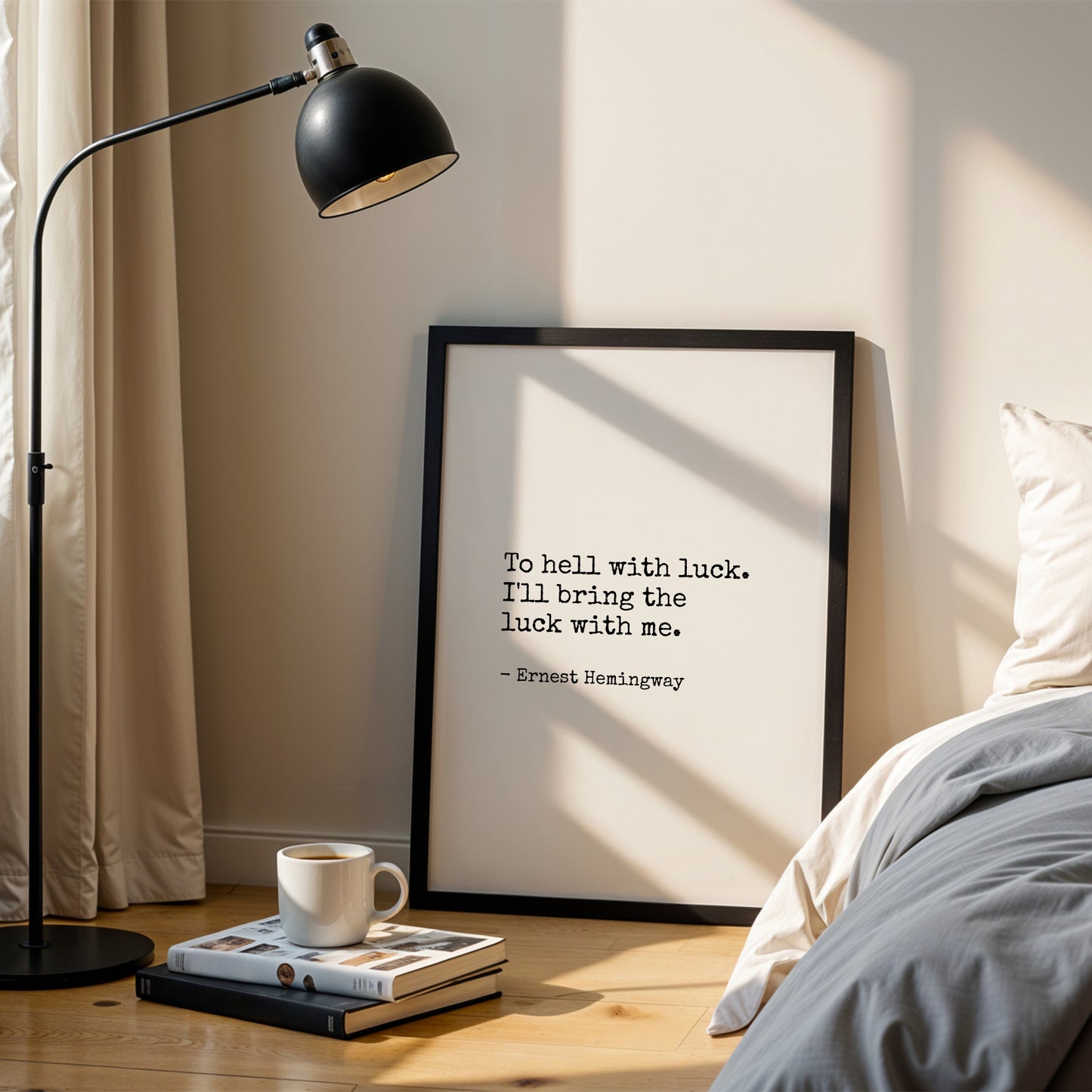 To Hell With Luck from Ernest Hemingway Print