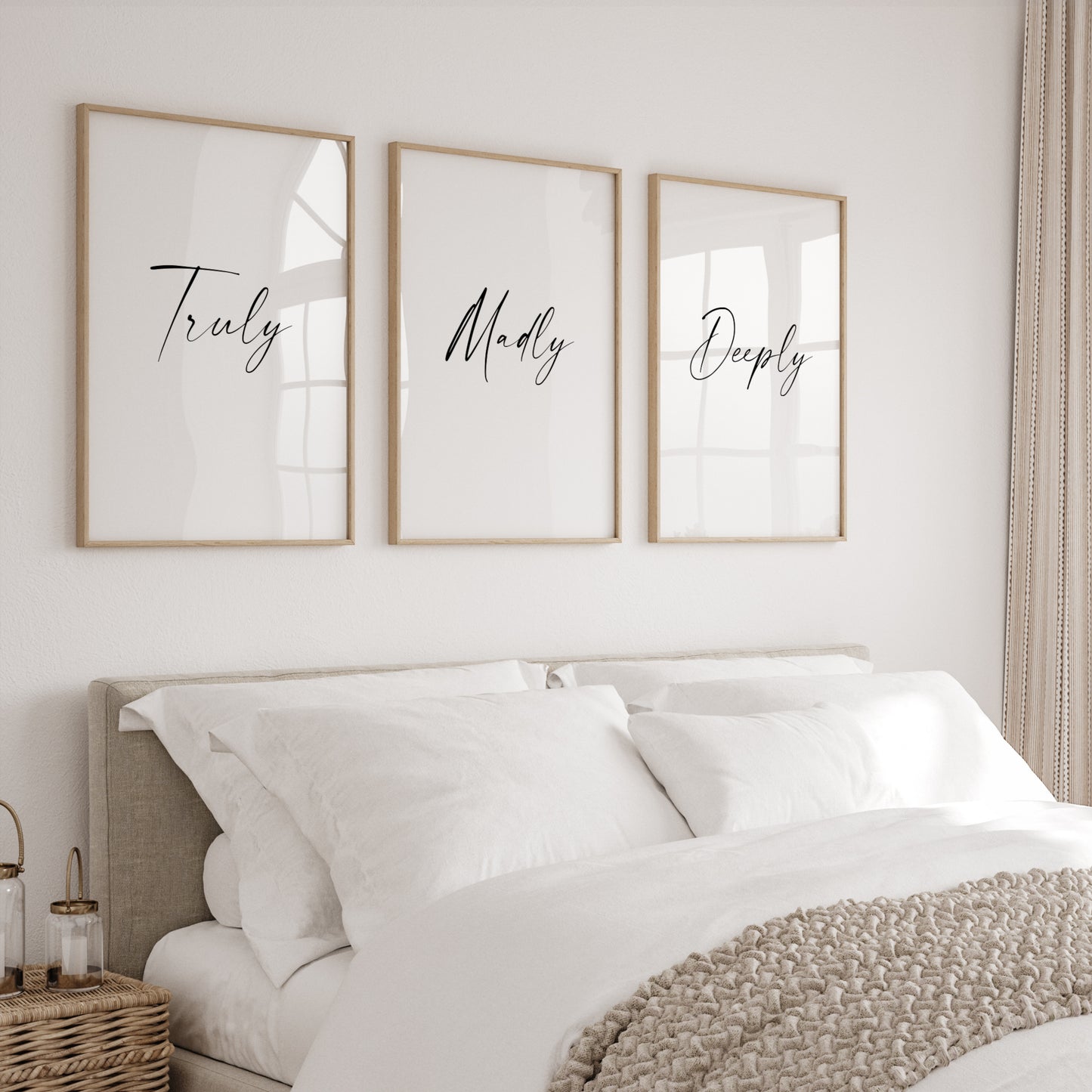 Truly Madly Deeply Prints (Set of 3)