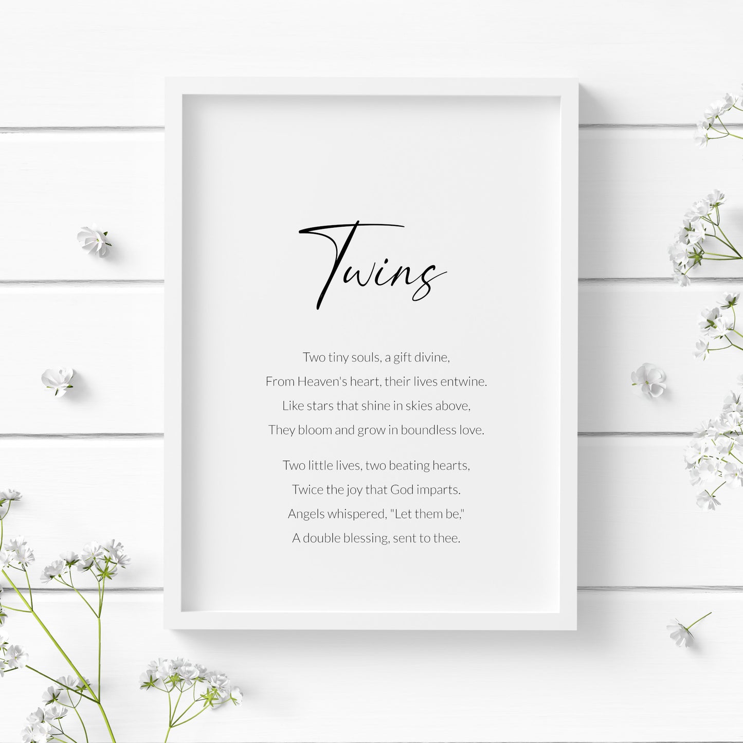 Twins Print (Religious)