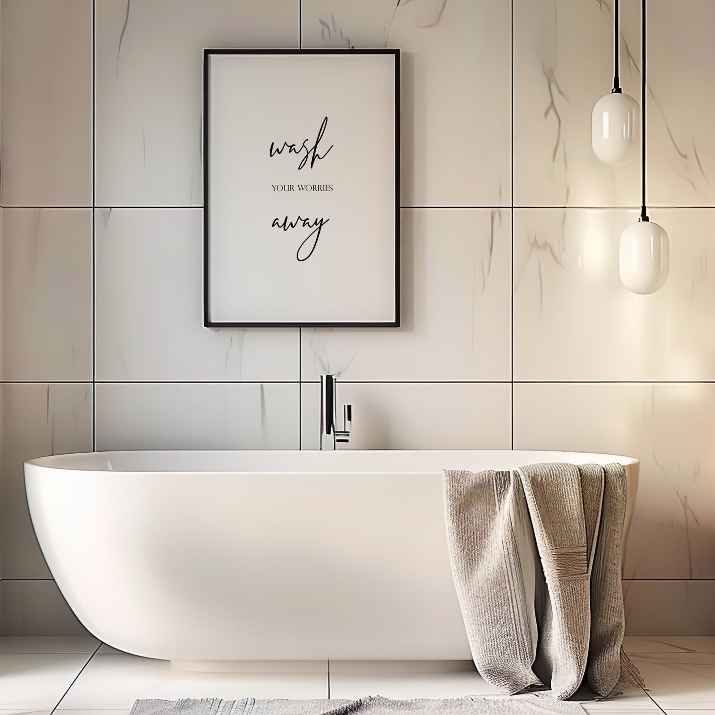 Wash Your Worries Away Print