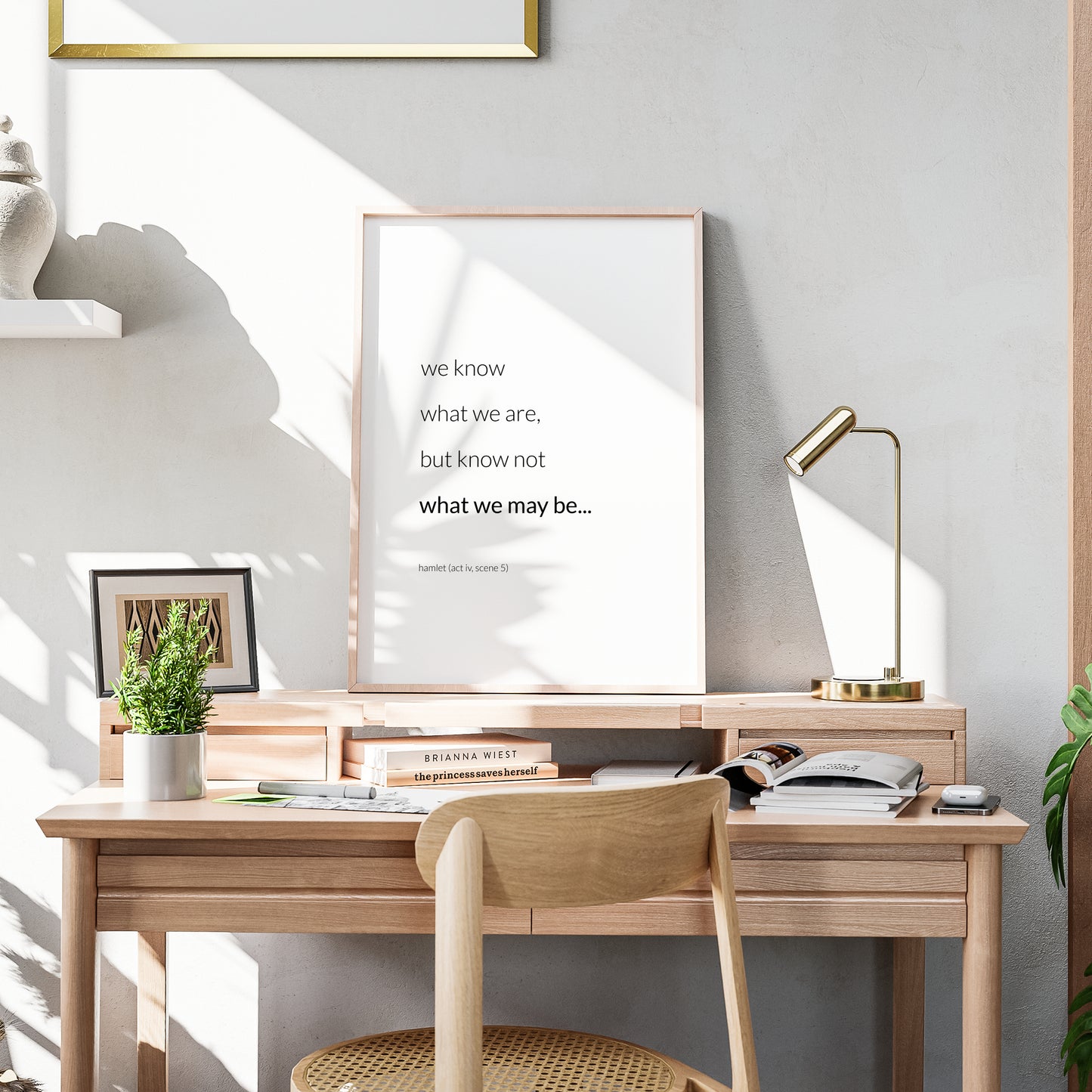 We Know What We Are, But Know Not What We May Be from Hamlet Print