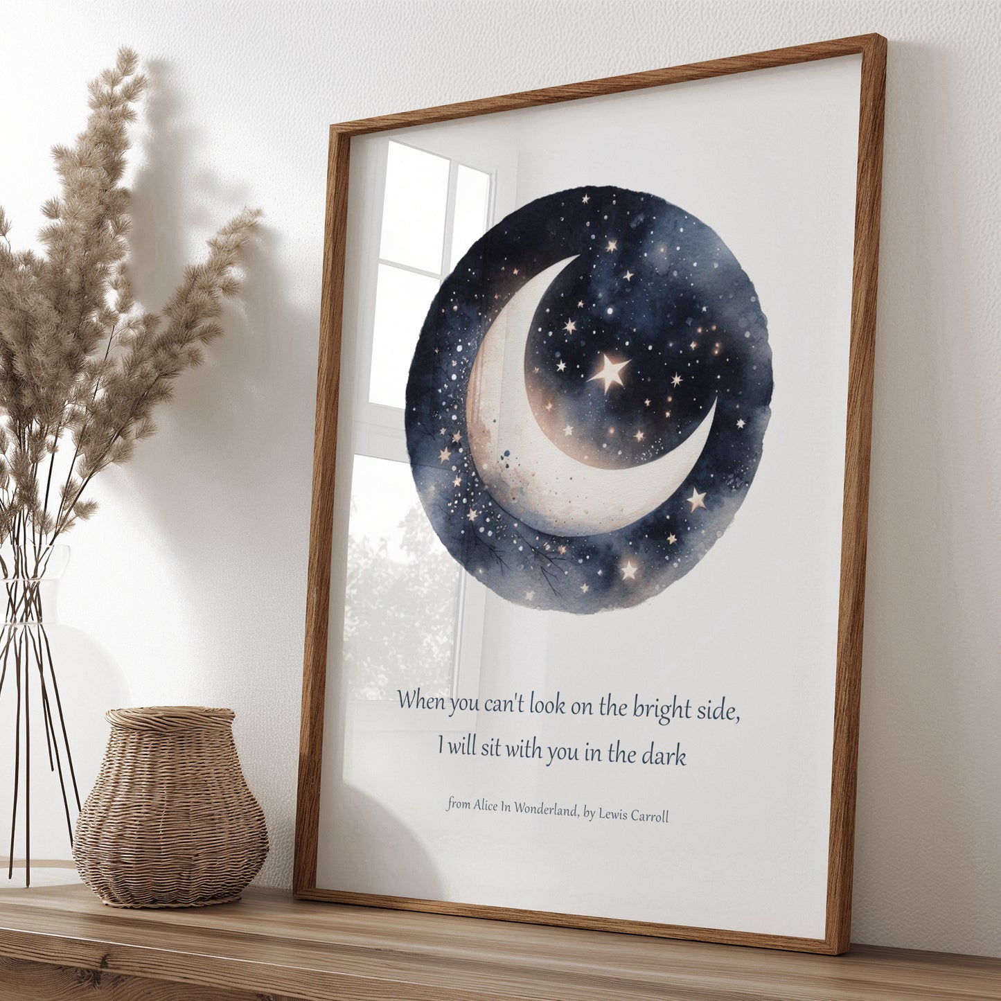 When You Can't Look On The Bright Side from Alice In Wonderland by Lewis Carroll Print