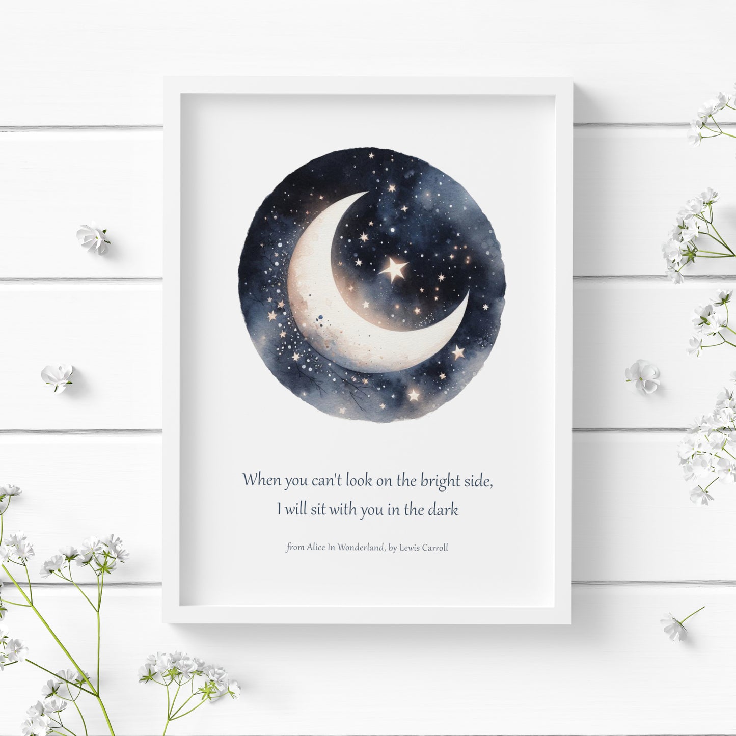 When You Can't Look On The Bright Side from Alice In Wonderland by Lewis Carroll Print