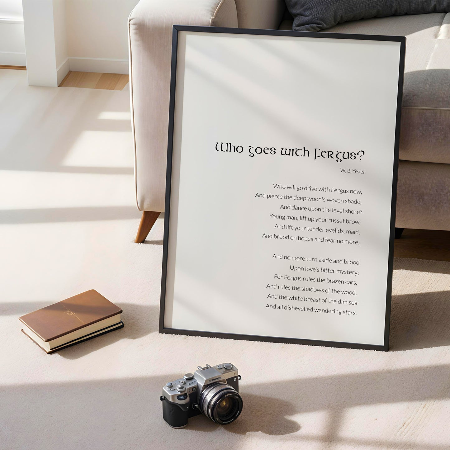 Who Goes With Fergus? by William Butler Yeats Print