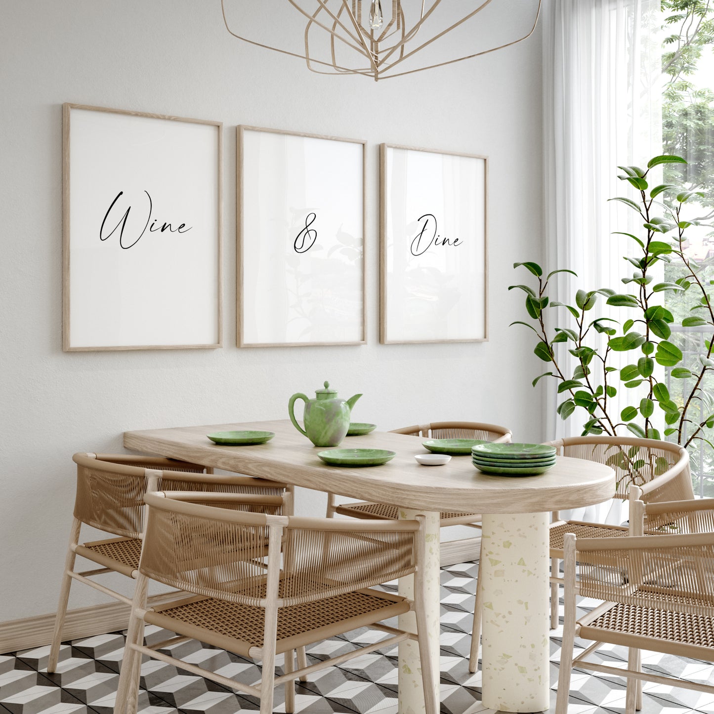 Wine & Dine Prints (Set of 3)