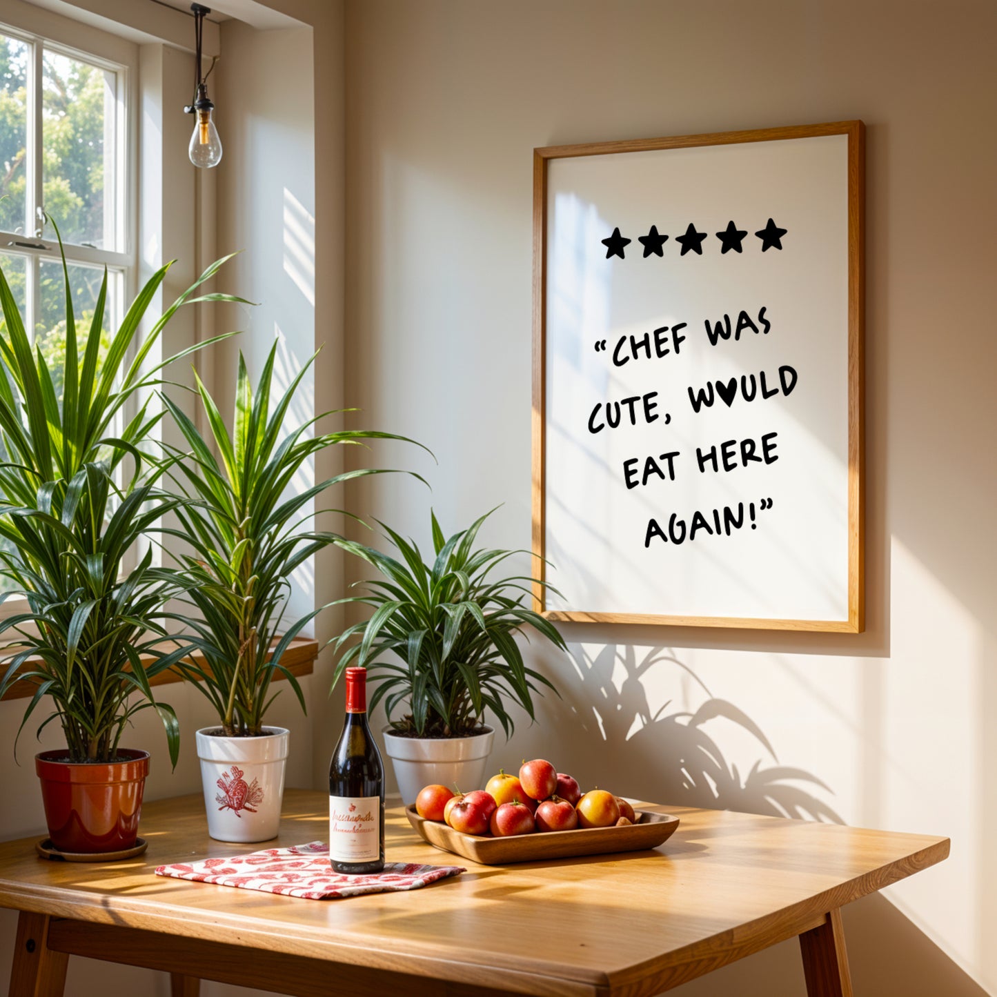 Chef Was Cute Would Eat Here Again Print