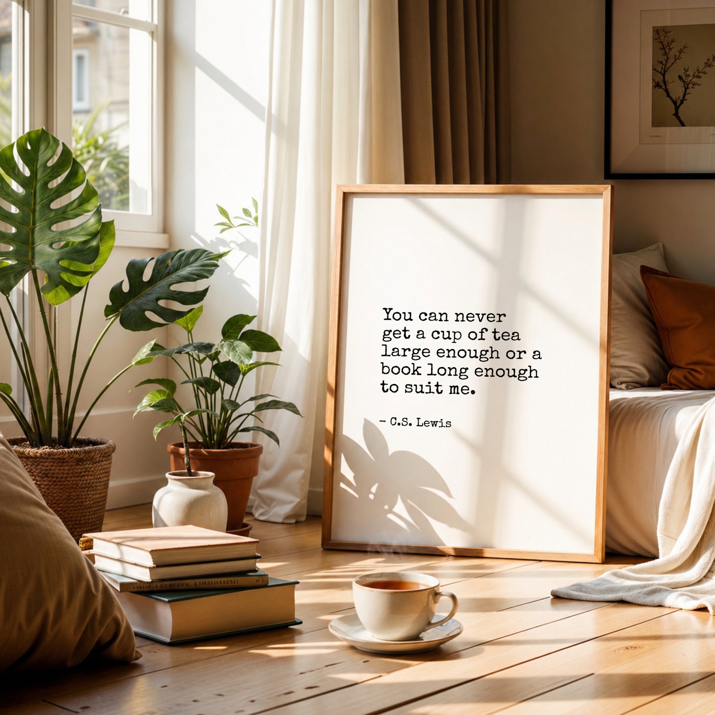 You Can Never  Get A Cup Of Tea Large Enough from C. S. Lewis Print