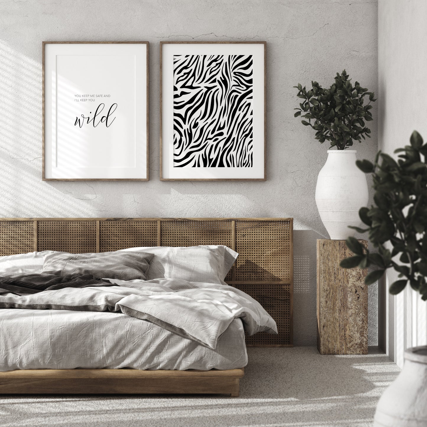You Keep Me Safe I'll Keep You Wild Prints (Set of 2)
