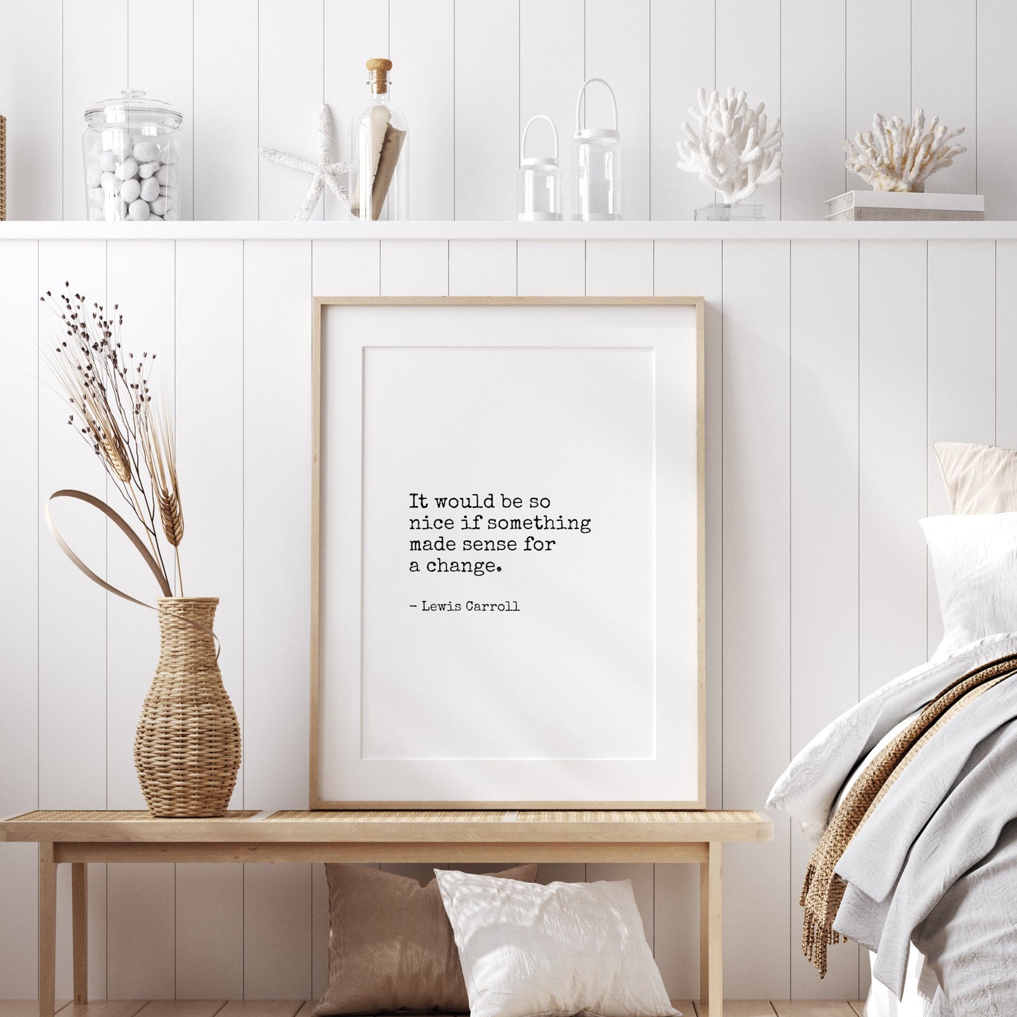 It Would Be So Nice If Something Made Sense from Lewis Carroll Print