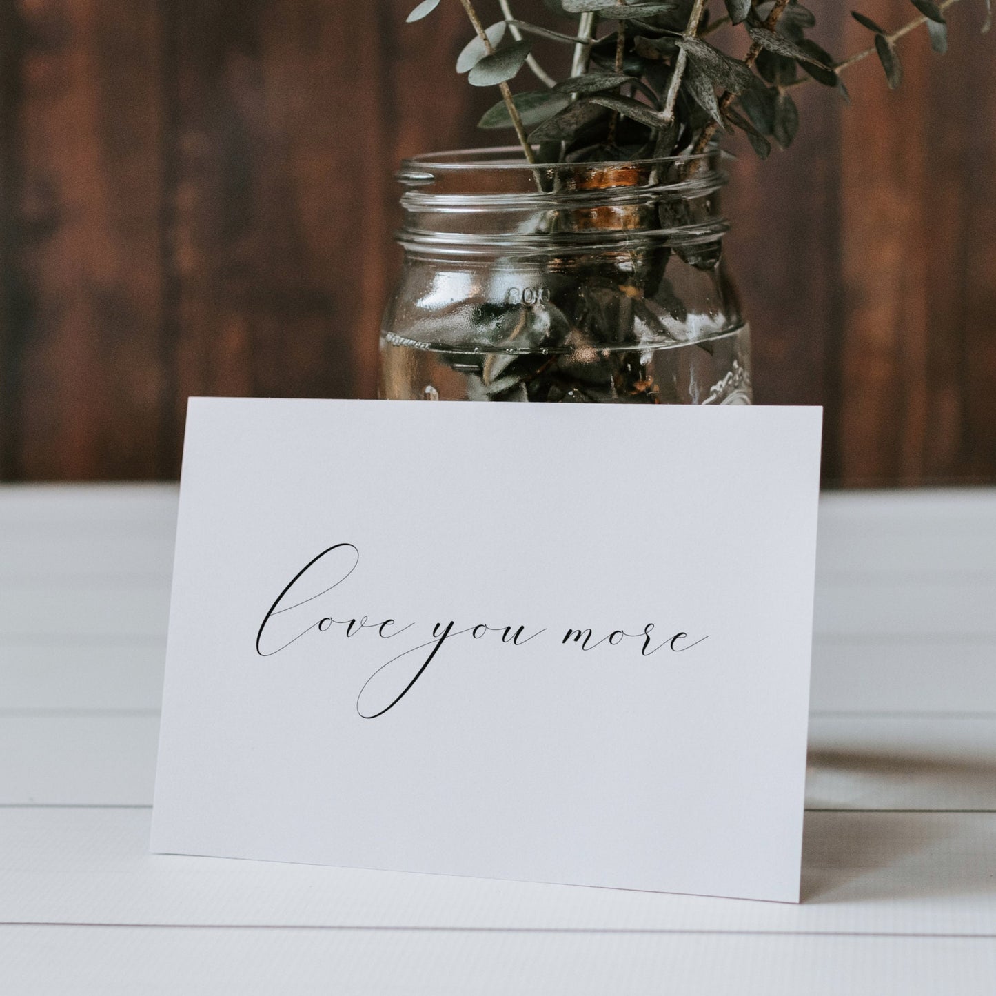 Love You More Landscape Print