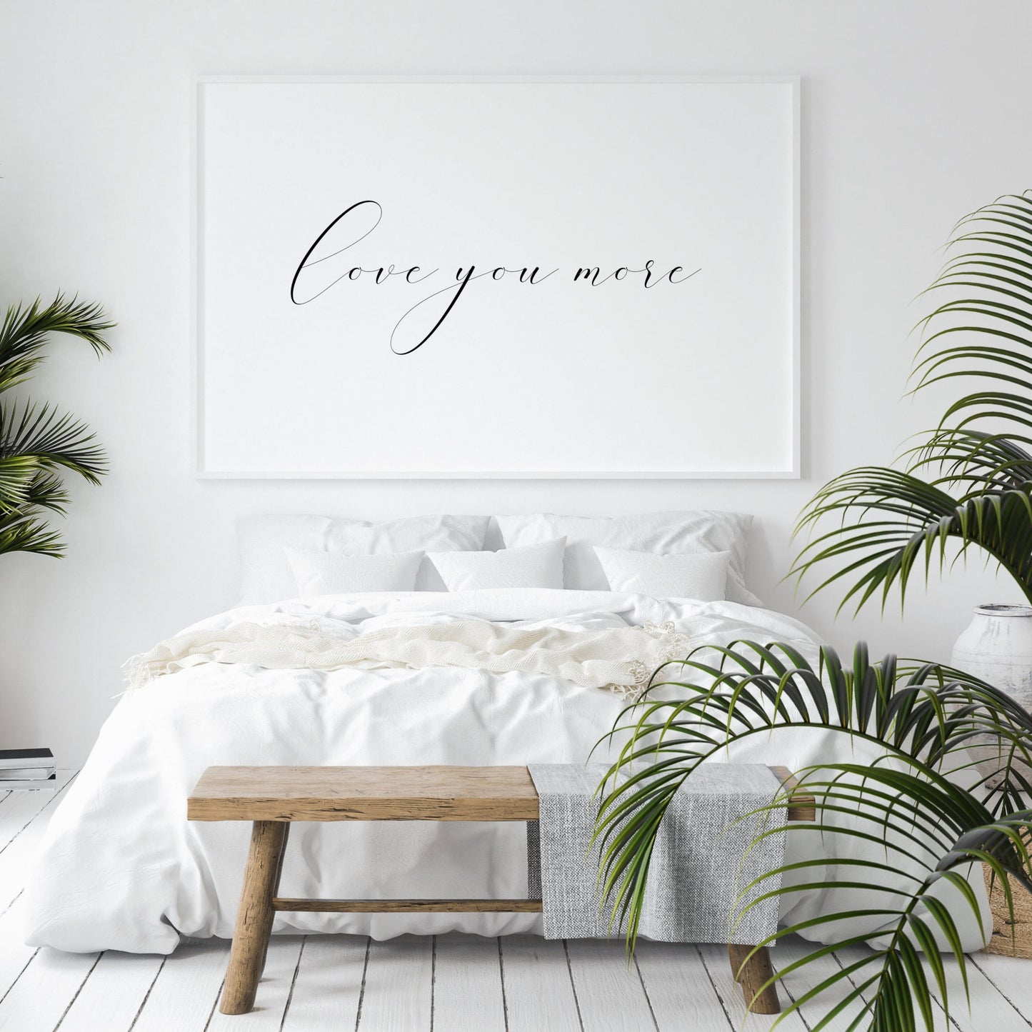 Love You More Landscape Print