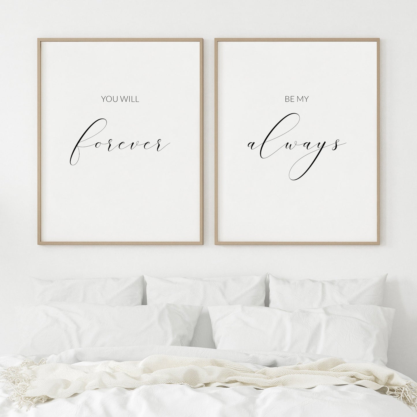 You Will Forever Be My Always Prints (Set of 2)