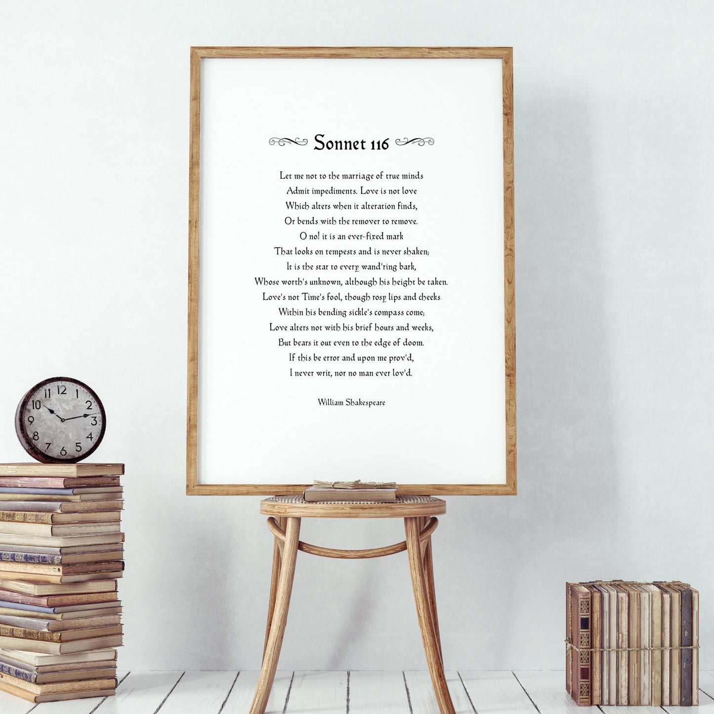 Love Is Not Love Which Alters When It Alteration Finds (Shakespeare's Sonnet 116) Print