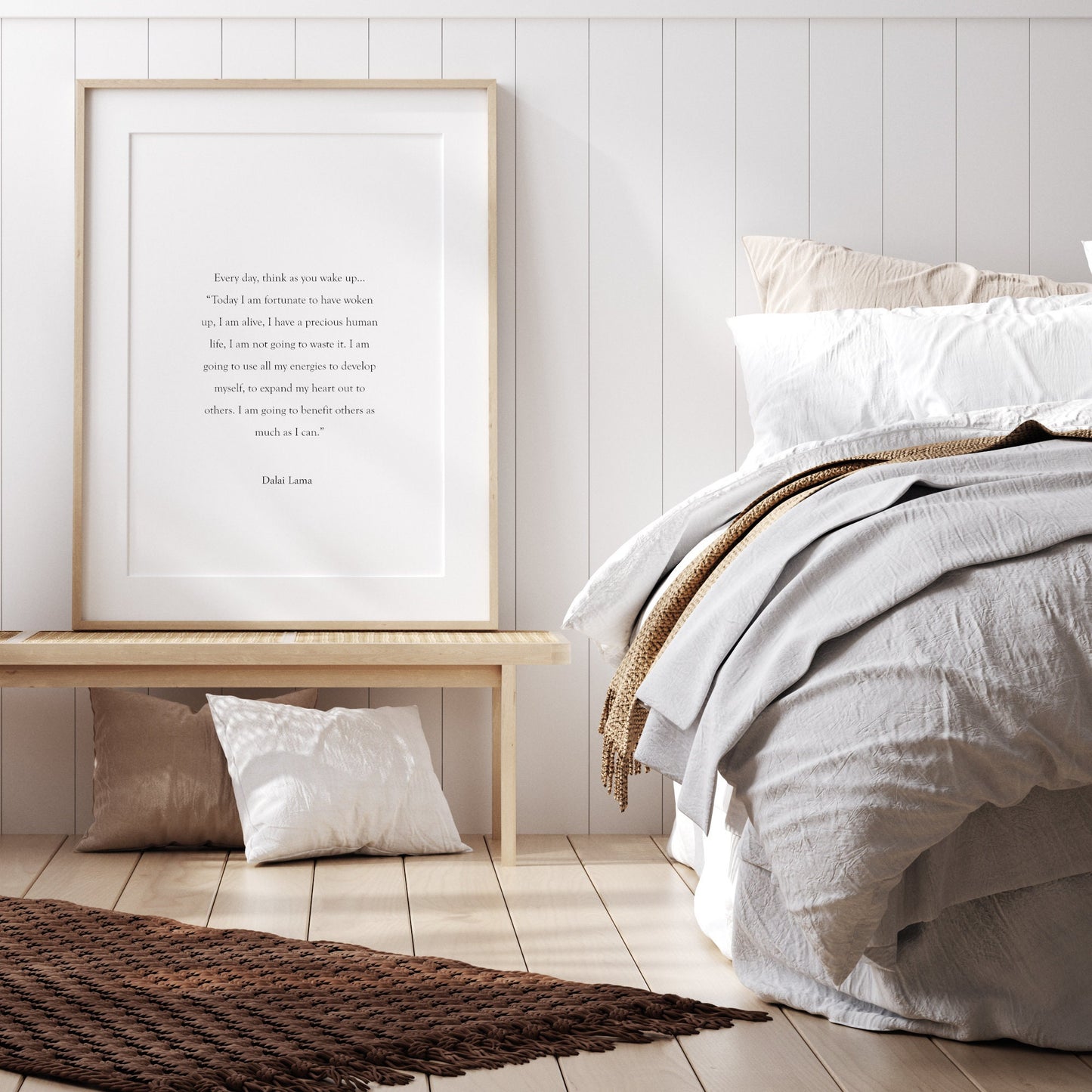 Every Day, Think As You Wake Up from Dalai Lama Print