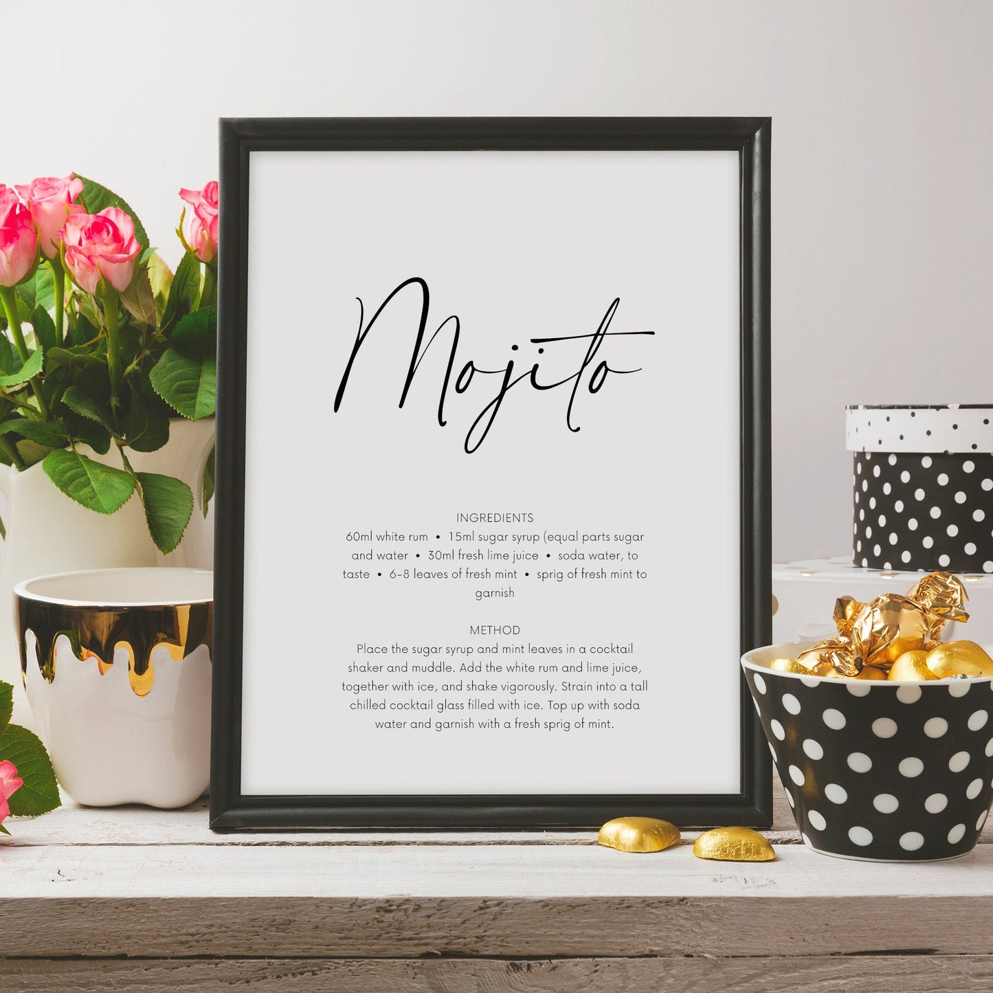 Mojito Cocktail Recipe Print