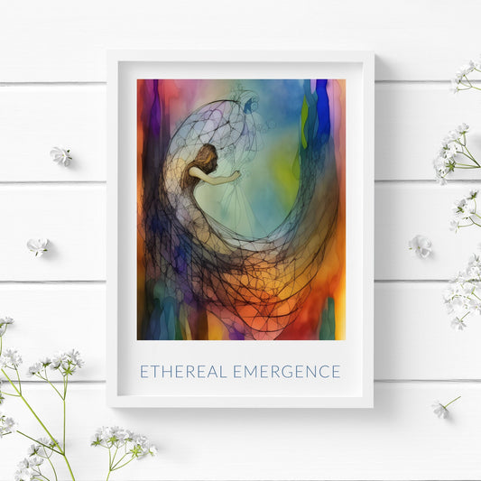 "Ethereal Emergence" Abstract Print